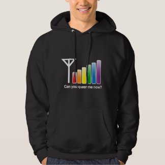 CAN YOU QUEER ME NOW - WHITE -.png Hoodie