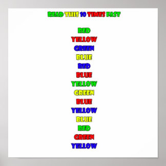 Can you read this 10 times fast? poster