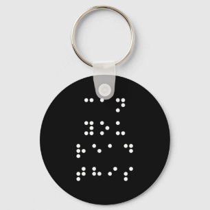 Can You Read This Braille Blind Read Write Teacher Keychain
