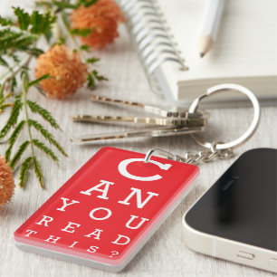 Can you read this? keychain