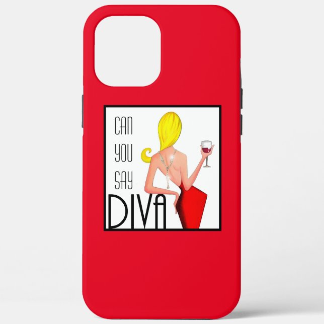 “Can You Say DIVA?” Case-Mate iPhone Case (Back)