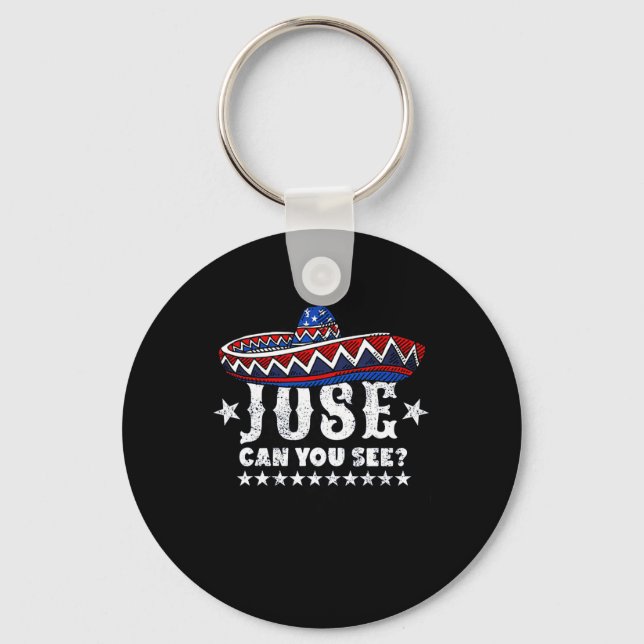 Can You See 4th Of July  Keychain (Front)