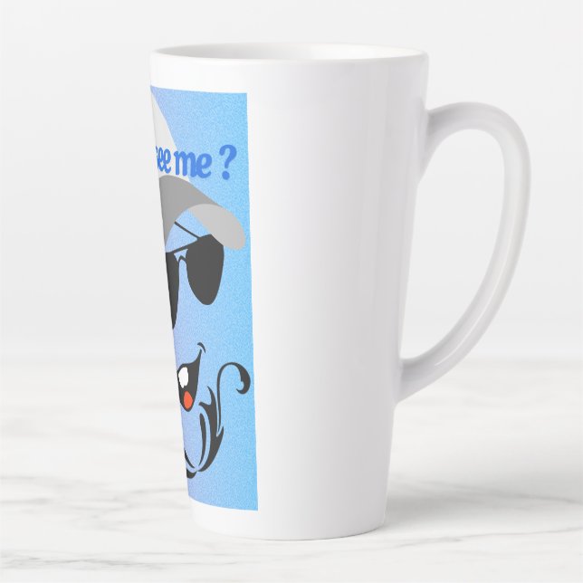 Can You See Me? Latte Mug (Right)