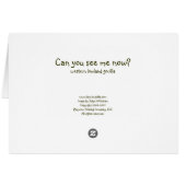 "Can you see me now?" Cards (Back Horizontal)