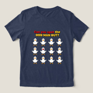 Can you spot the odd man funny   Tri-Blend shirt