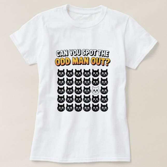Can you spot the odd man ouut funny T-Shirt (Design Front)