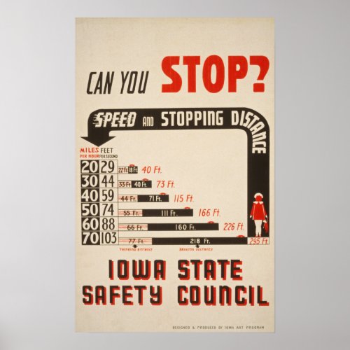 Can You Stop Road Safety Poster