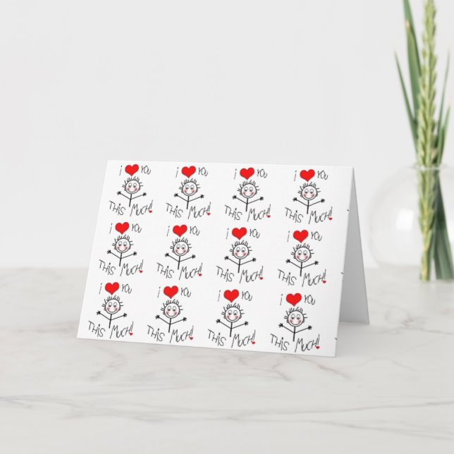CAN YOU TELL HOW MUCH I ***LOVE YOU*** ANNIVERSARY CARD (Front)