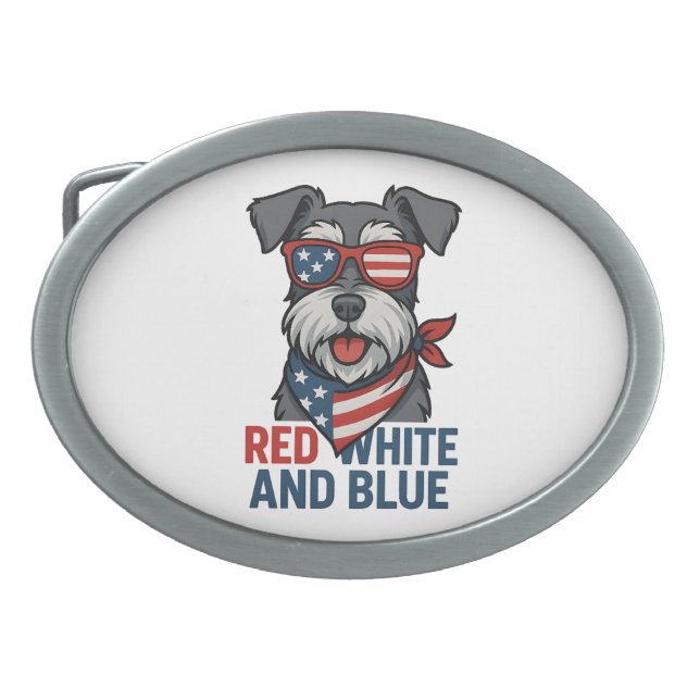 Can your dog be just as patriotic as you belt buckle (Front)