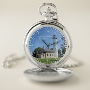 Cana Island Light pocket watch