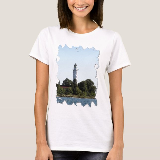 Cana Island Lighthouse Door County WI T-Shirt (Front)