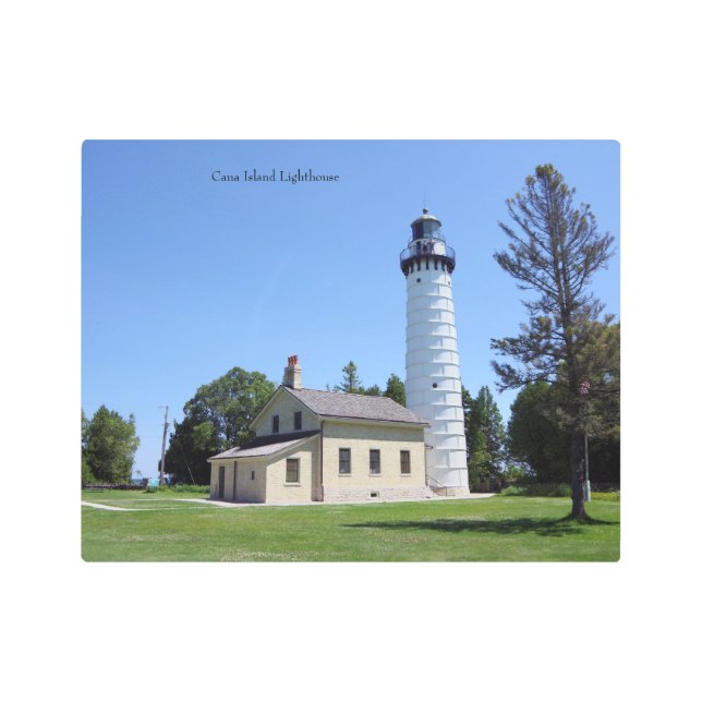 Cana Island Lighthouse metal wall art (Front)