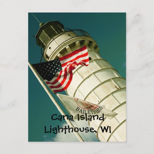 Cana Island Lighthouse WI Postcard