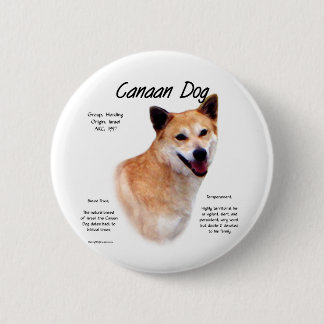 Canaan Dog History Design Button