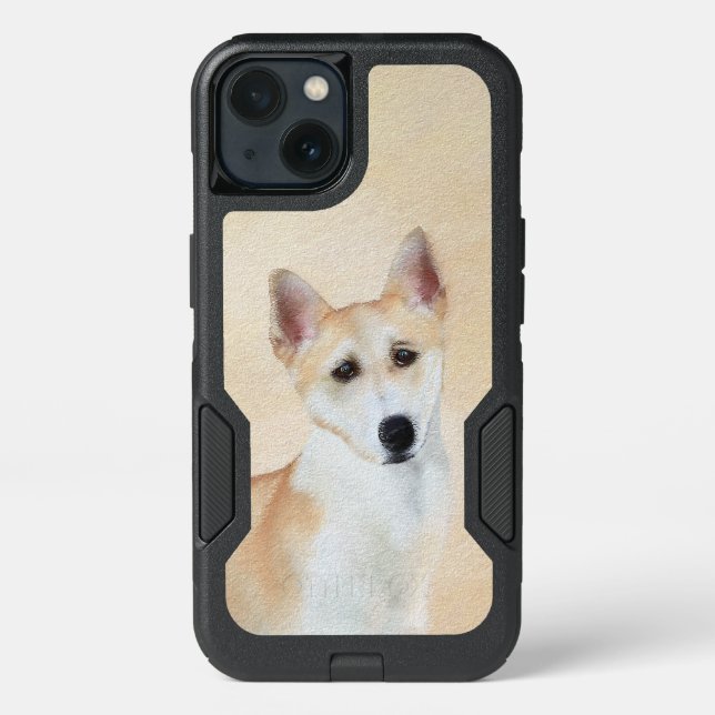 Canaan Dog Painting - Cute Original Dog Art Otterbox iPhone Case (Back)
