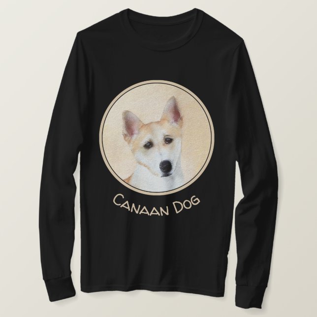 Canaan Dog Painting - Cute Original Dog Art T-Shirt (Design Front)