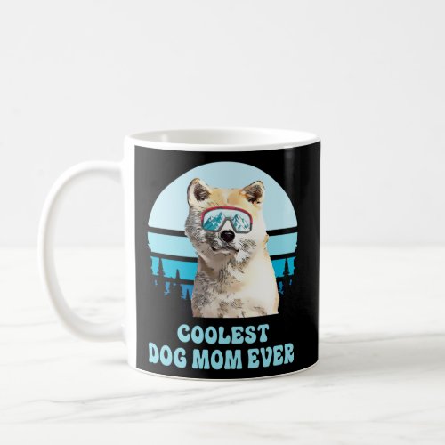 Canaan Dog Skiing Winter Coolest Dog Mom Ever Long Coffee Mug