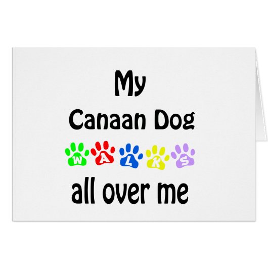 Canaan Dog Walks Design (Front Horizontal)