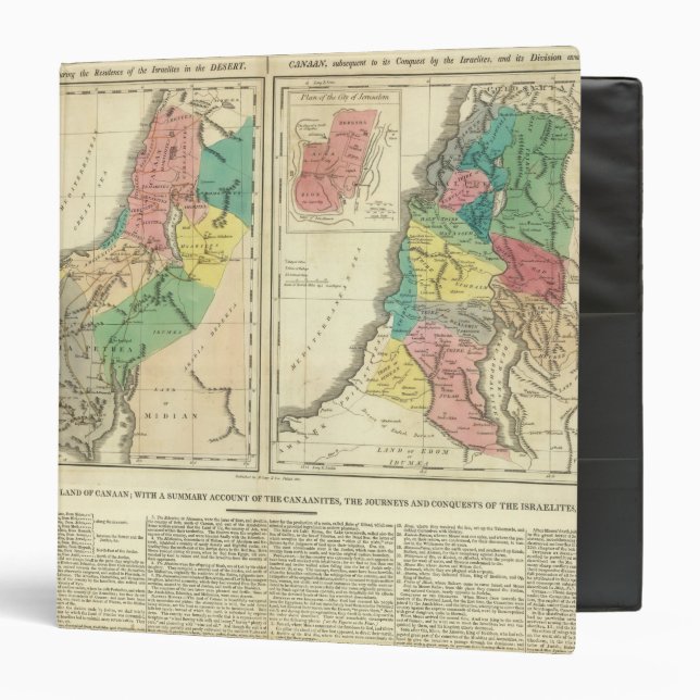 Canaan - Israel Atlas Map Binder (Front/Inside)