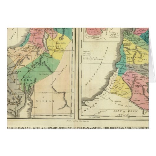 Canaan - Israel Atlas Map Cards (Front Horizontal)