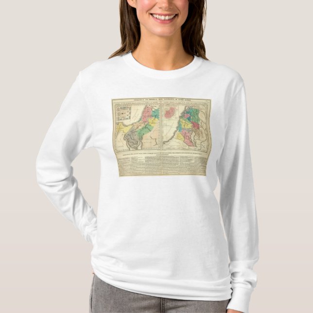 Canaan - Israel Atlas Map T-Shirt (Front)