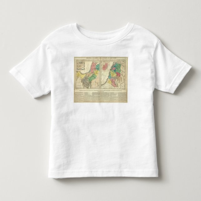 Canaan - Israel Atlas Map Toddler T-shirt (Front)
