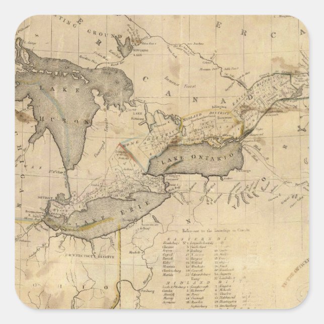 Canada 10 square sticker (Front)