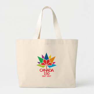 Canada 150 Celebrating 150 years. Large Tote Bag