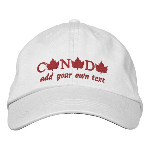 Canada 150 Embroidered Baseball Cap _ Add Text Msg