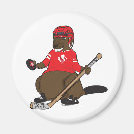 Canada 150 in 2017 Hockey Beaver Magnet