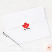 Canada 150 in 2017 maple leaf classic round sticker (Envelope)