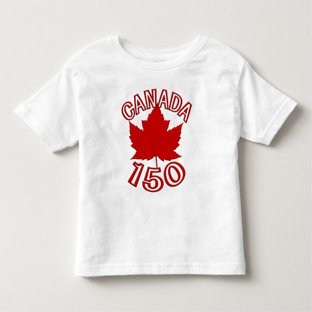 Canada 150  Jersey Shirt Toddler Canada 150 Shirts (Front)
