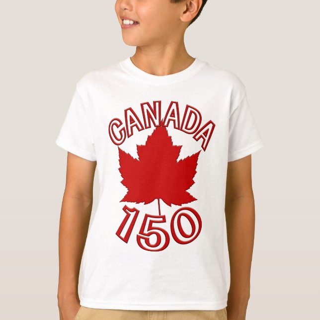 Canada 150 Kid's T-shirts Canada 150 Shirts (Front)