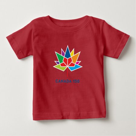 Canada 150 Official Logo - Multicolor And Red Baby T-shirt