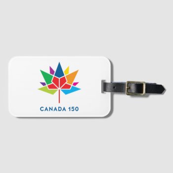 Canada 150 Official Logo - Multicolor Luggage Tag by canada150shop at Zazzle