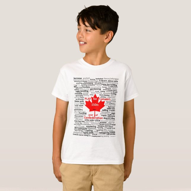 Canada 150 Play Kids T-Shirt (Front Full)