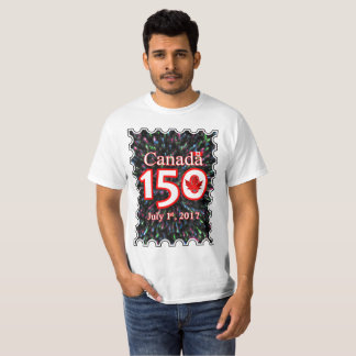 CANADA 150 POSTAGE STAMP LEAF FIREWORKS T-Shirt