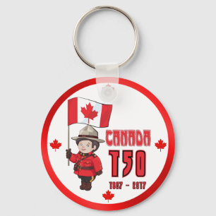 Canada 150 Years Anniversary Keychain