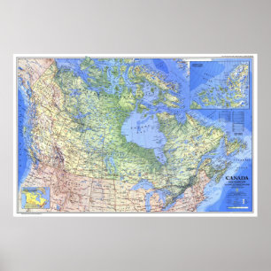 " Canada: 1985 Detailed map ... Poster