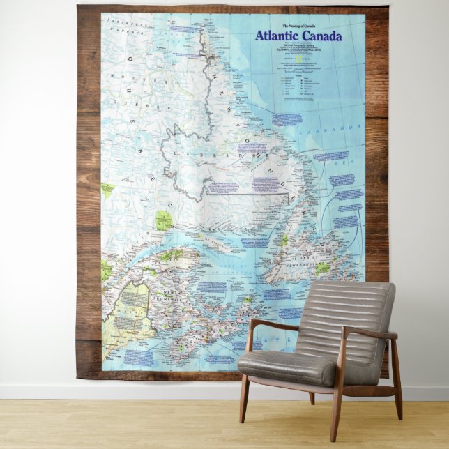 " Canada: 1993/present - Atlantic Canada map ... Tapestry (In Situ)