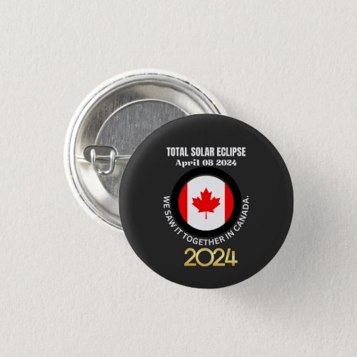 Canada 2024 TOTAL SOLAR ECLIPSE 04082024 Button