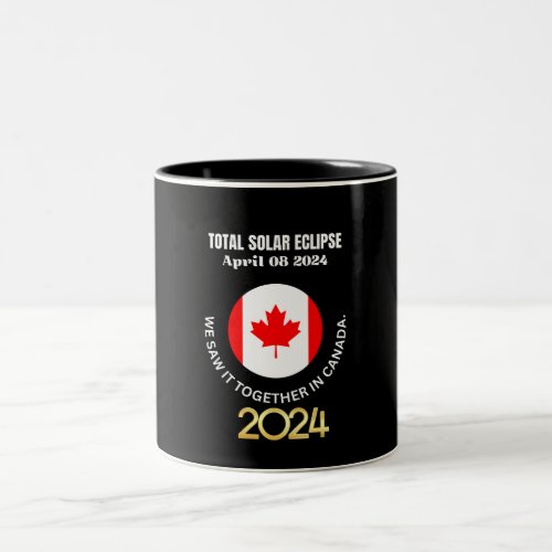 Canada 2024 TOTAL SOLAR ECLIPSE 04082024 Two_Tone Coffee Mug