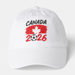Canada 2026 Soccer Fan Design with Maple Leaf Hat