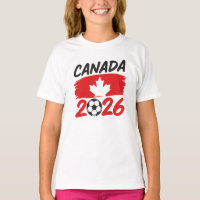 Canada 2026 Soccer Fan Design with Maple Leaf