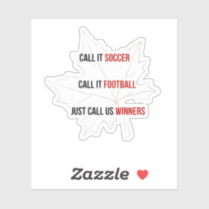 Canada 2026 Soccer Football Winners Hat Sticker