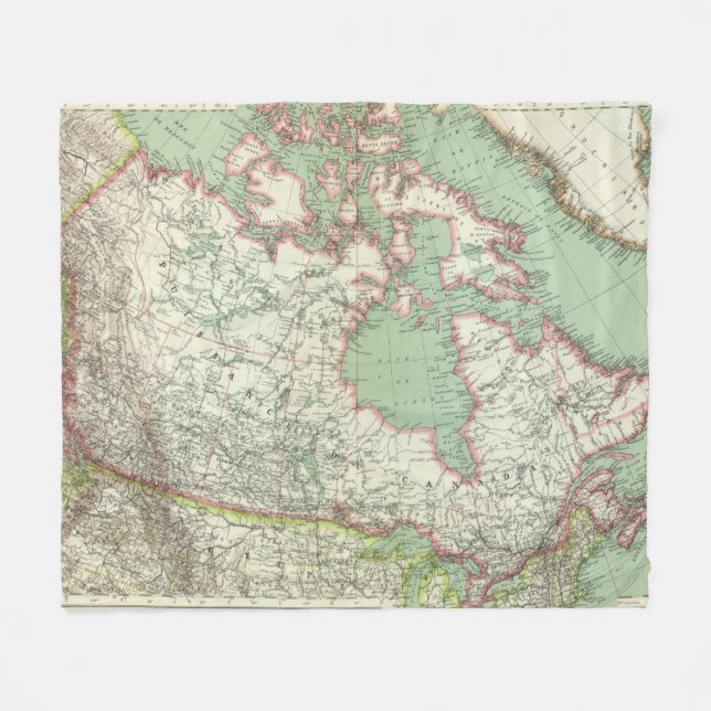 Canada 3 fleece blanket (Front (Horizontal))