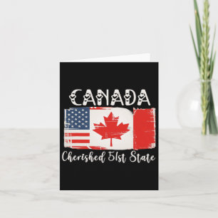 Canada 51st State Funny Trump President  Card
