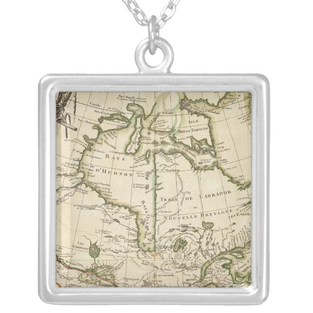 Canada 5 silver plated necklace (Front)