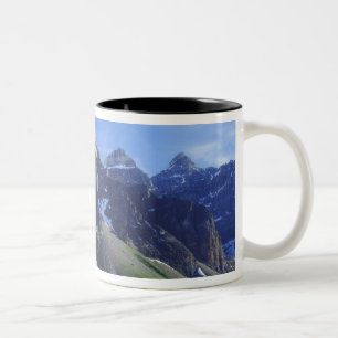 Canada, Alberta, Banff National Park, Moraine Two-Tone Coffee Mug