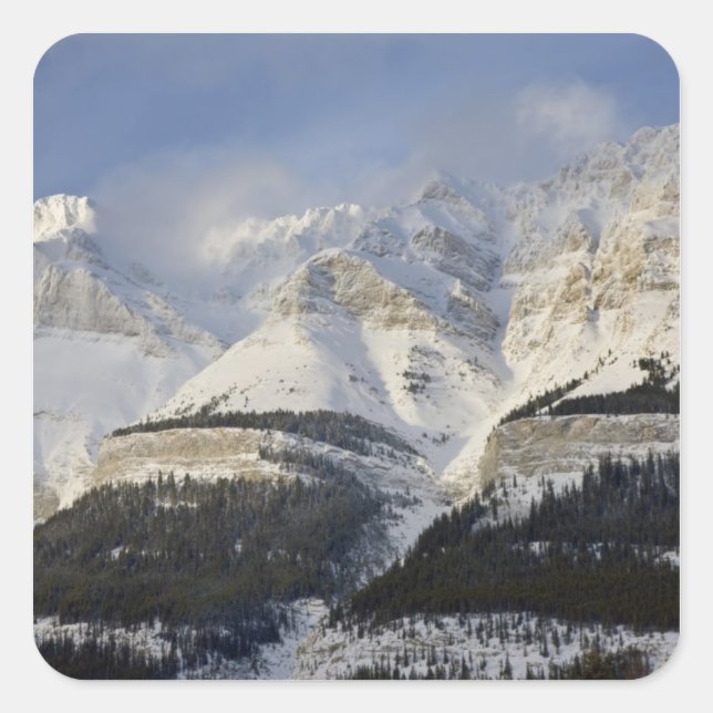 Canada, Alberta, Banff National Park. View of Square Sticker (Front)
